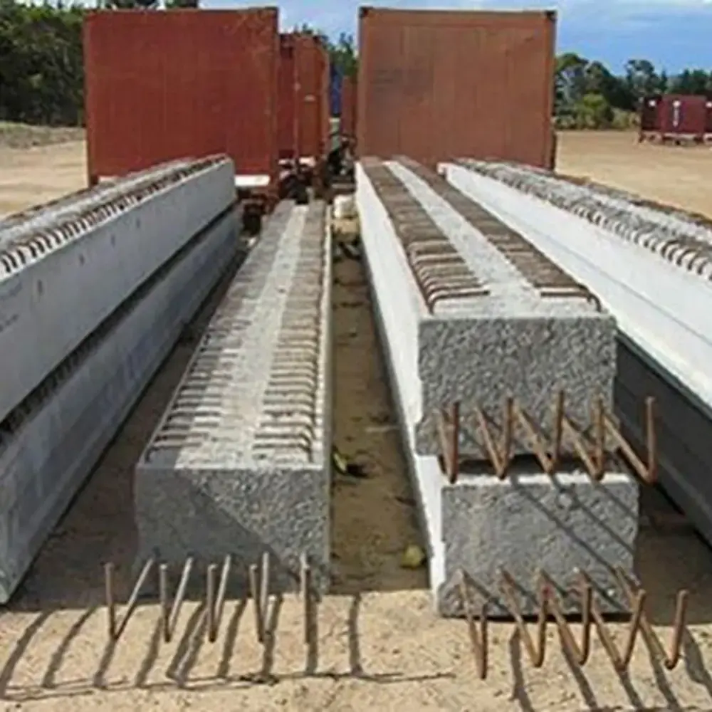 Pre-tensioned beam