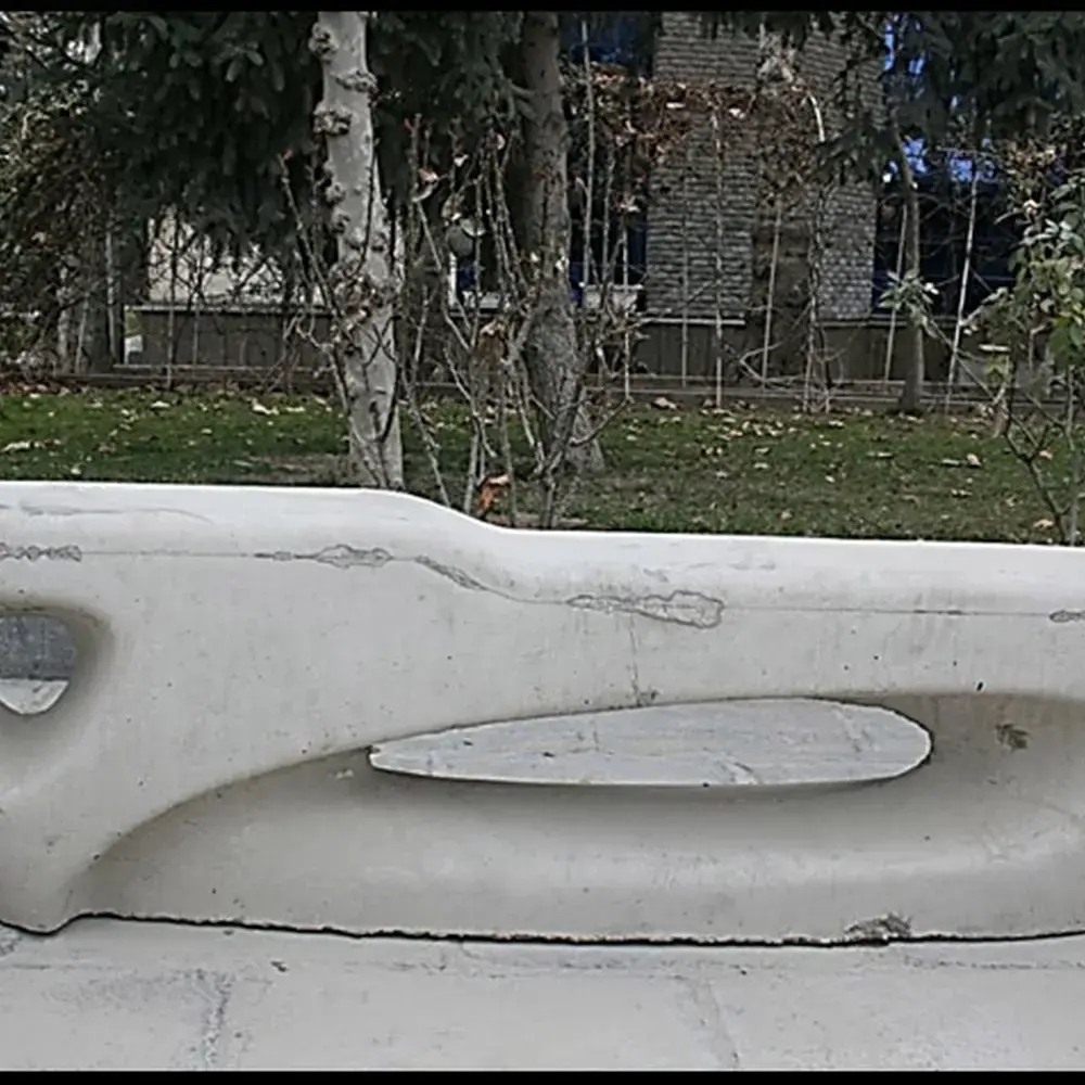 Installation of urban furniture